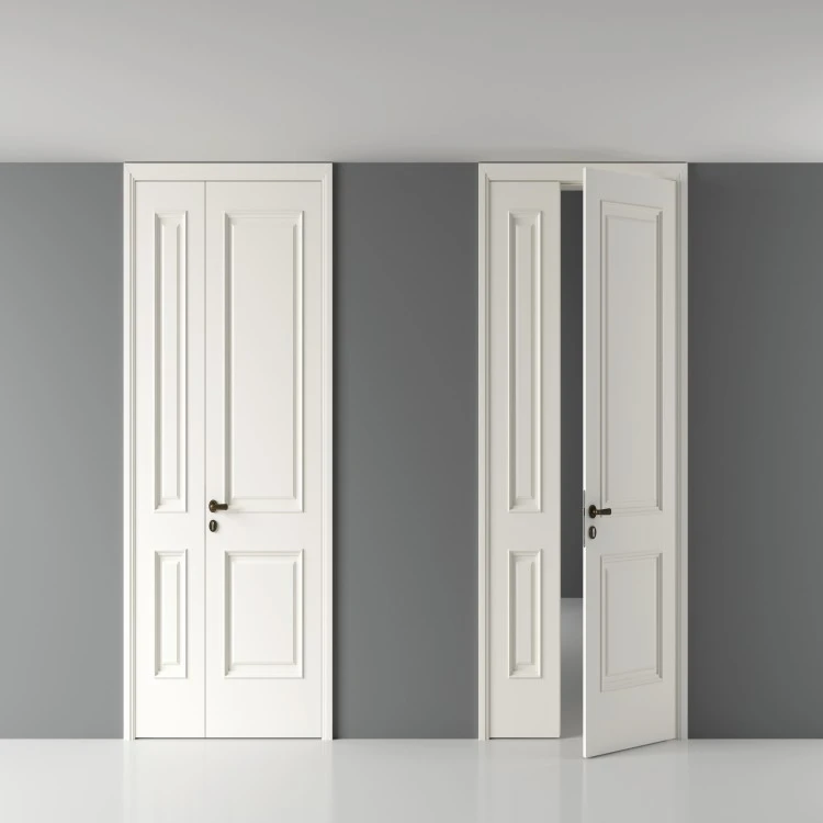 Double door with unequal leaves (2)