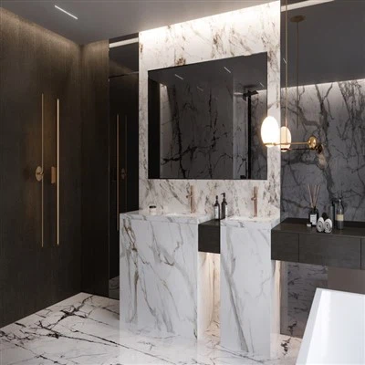 خزانة الحمام الفاخرة الفاخرة الإيطالية